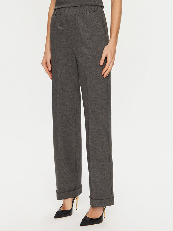 ViCOLO ViCOLO Kalhoty z materiálu TS0116 Šedá Regular Fit