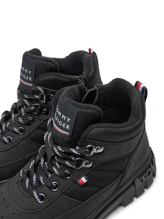 Tommy Hilfiger Tommy Hilfiger Μποτίνια Lace-Up Bootie T3X5-33707-1492 M Μαύρο