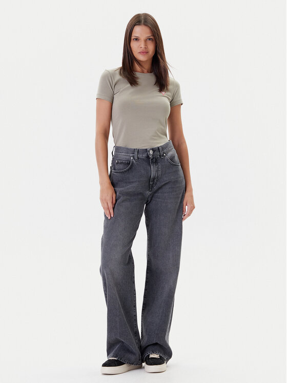 Guess Guess Футболка W2YI44 J1314 Хакі Regular Fit