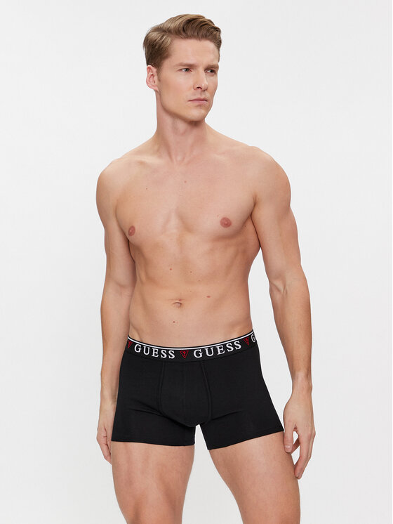 Guess Guess Set di 3 boxer Brian U97G01 KCD31 Nero