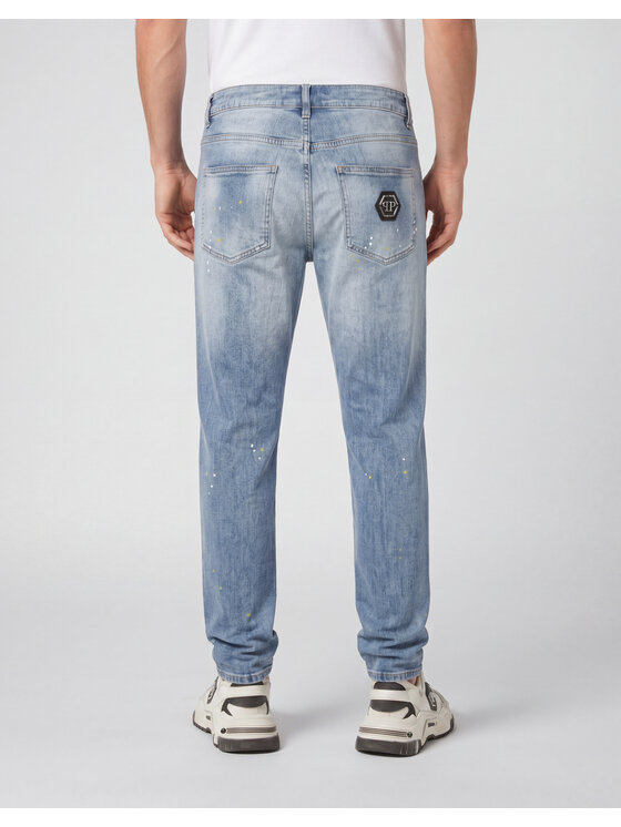 PHILIPP PLEIN PHILIPP PLEIN Jeansy 31786 Niebieski Straight Leg