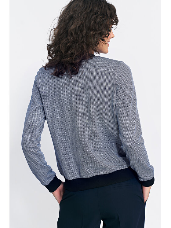 NIFE NIFE Bluza BL09 Granatowy Loose Fit