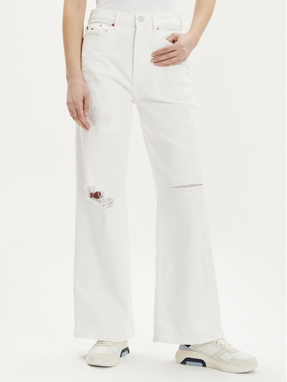 Női Farmer Tommy Jeans, Méret: 29_30, Fehér, Claire DW0DW18322