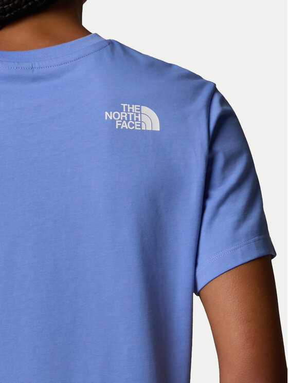 The North Face The North Face T-krekls Simple Dome NF0A87U4 Zils Loose Fit