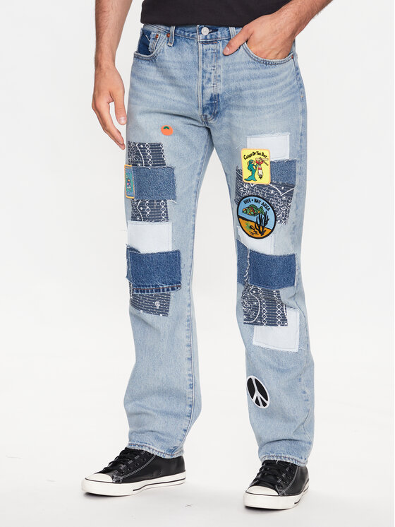 Levi's® Džinsi 501® 00501-3467 Zils Regular Fit