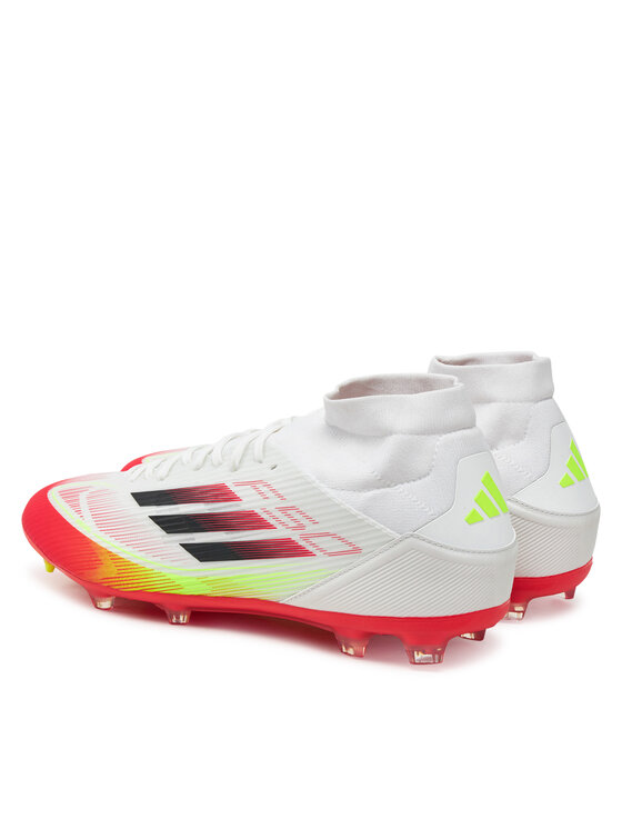 adidas adidas Ghete pentru fotbal F50 League Mid Firm/Multi-Ground JI0434 Alb