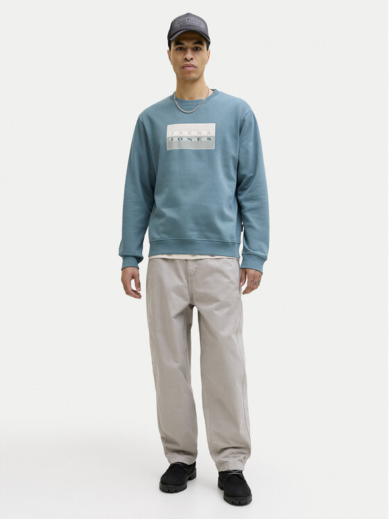 Jack & Jones Jack & Jones Mikina Fusion 12289807 Modrá Relaxed Fit