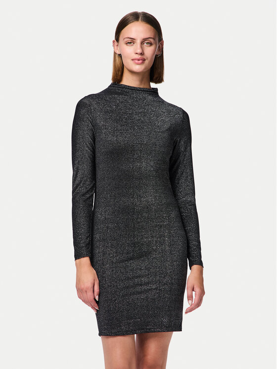 Pieces Pieces Kasdieninė suknelė Monica 17151155 Juoda Slim Fit