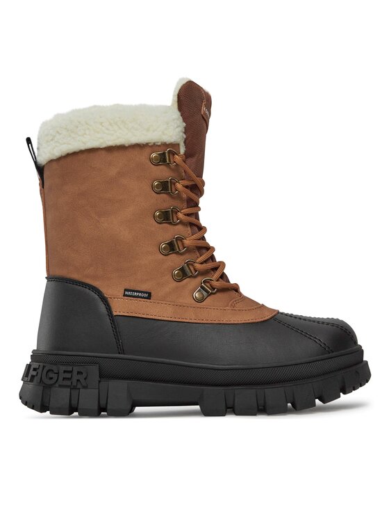 Tommy Hilfiger Tommy Hilfiger Μποτίνια T3B5-33161-0814582 S Καφέ
