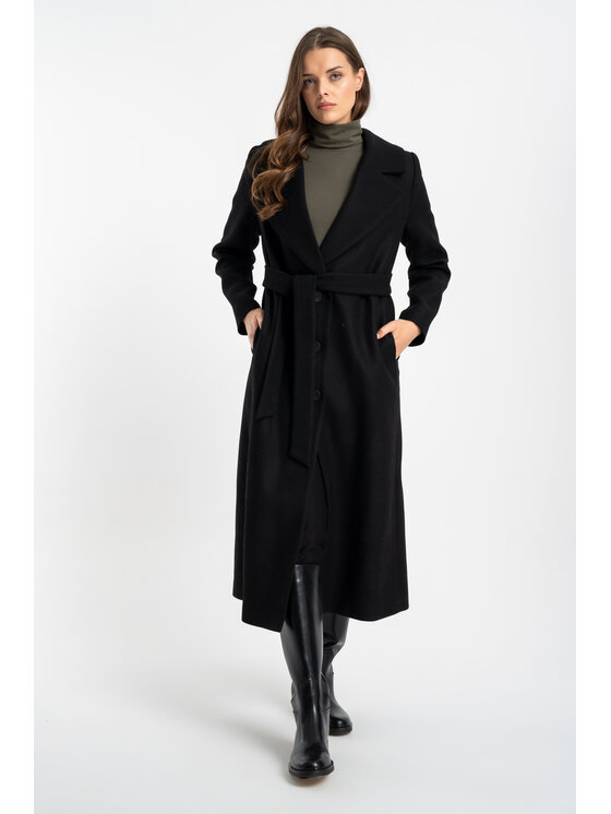 CLICK CLICK Płaszcz zimowy 70-0026 Czarny Regular Fit