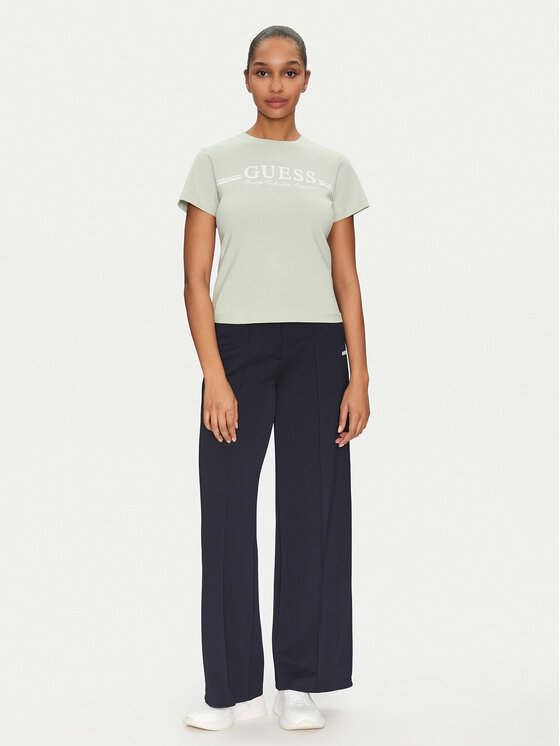 Guess Guess T-Shirt V5GI03 I3Z14 Zielony Regular Fit