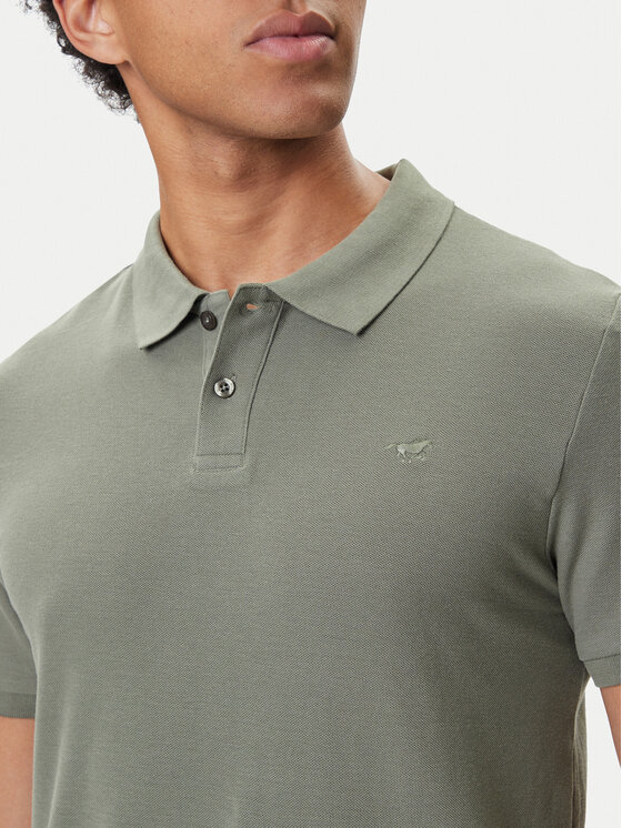 Mustang Mustang Polo Pierre 1016880 Zelena Slim Fit
