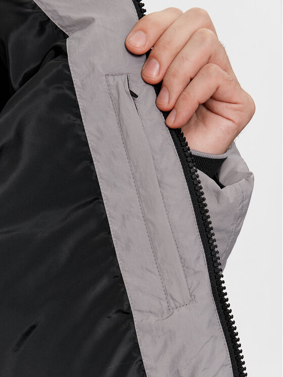 Calvin Klein Calvin Klein Μπουφάν χειμωνιάτικο Crinkle K10K110336 Γκρι Regular Fit