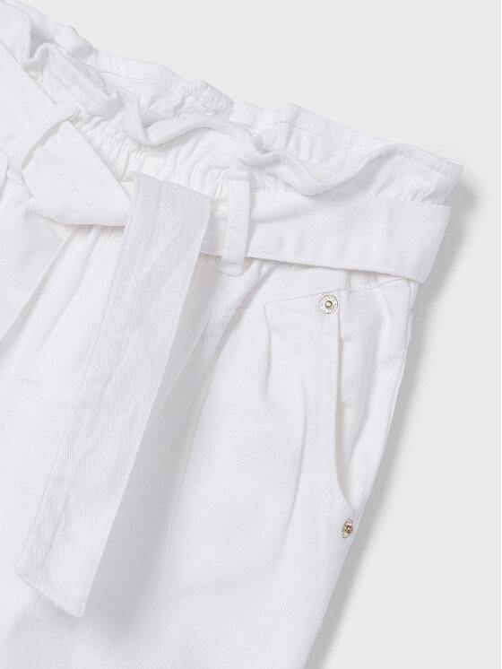 Mayoral Mayoral Pantaloni di tessuto 3502 Bianco