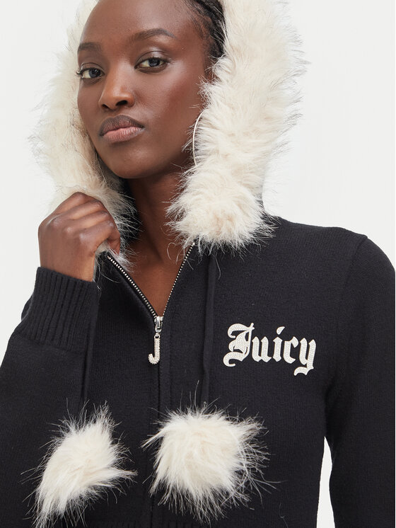 Juicy Couture Juicy Couture Кардиган JCWAS226309 Чорний Regular Fit