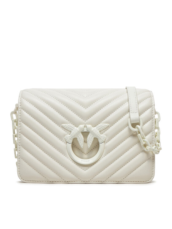 Pinko Sac Ã  main Love Click Mini AI 24-25 PLTT 100067 A0VM Blanc