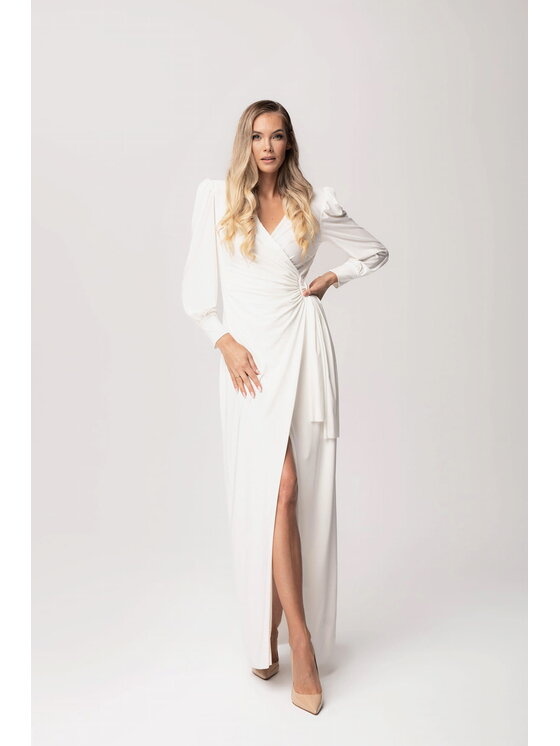 Aurora Aurora Večerní šaty Ślubna Cristal Bílá Feminine Fit