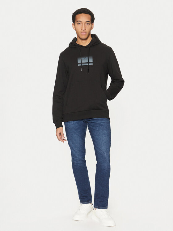 Calvin Klein Calvin Klein Μπλούζα Gradient Logo K10K113771 Μαύρο Regular Fit