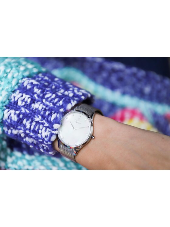 Obaku Obaku Zegarek V217LXCWMC Srebrny