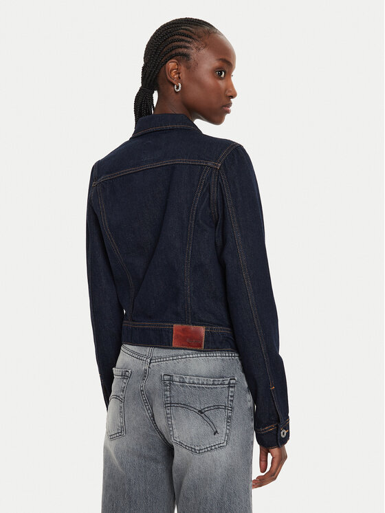 Pepe Jeans Pepe Jeans Kurtka jeansowa PL402430 Granatowy Slim Fit