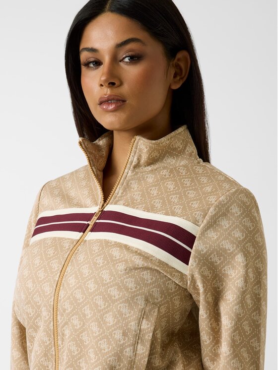 Guess Guess Bluza 181487 Beżowy Classic Fit