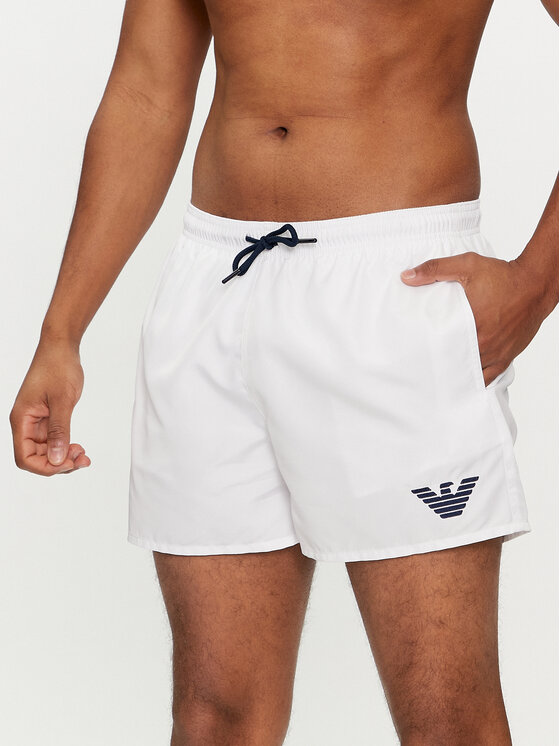 Emporio Armani Underwear Pantaloni scurți pentru înot 211752 4R438 00010 Alb Regular Fit