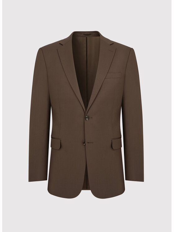 Pako Lorente Pako Lorente Marynarka P24SF-3G-022 Brązowy Slim Fit