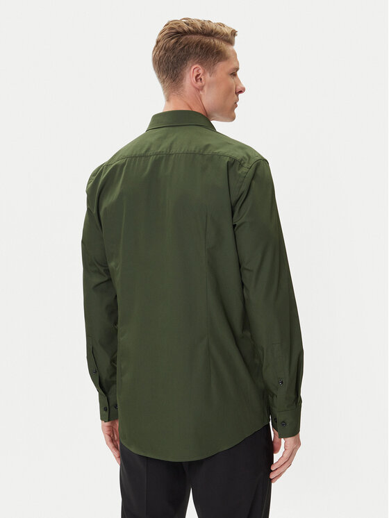 HUGO HUGO Camicia Kenno 50289499 Verde Slim Fit
