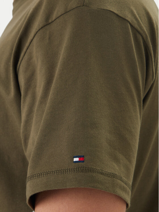 Tommy Hilfiger Tommy Hilfiger Marškinėliai UM0UM03643 Chaki Regular Fit
