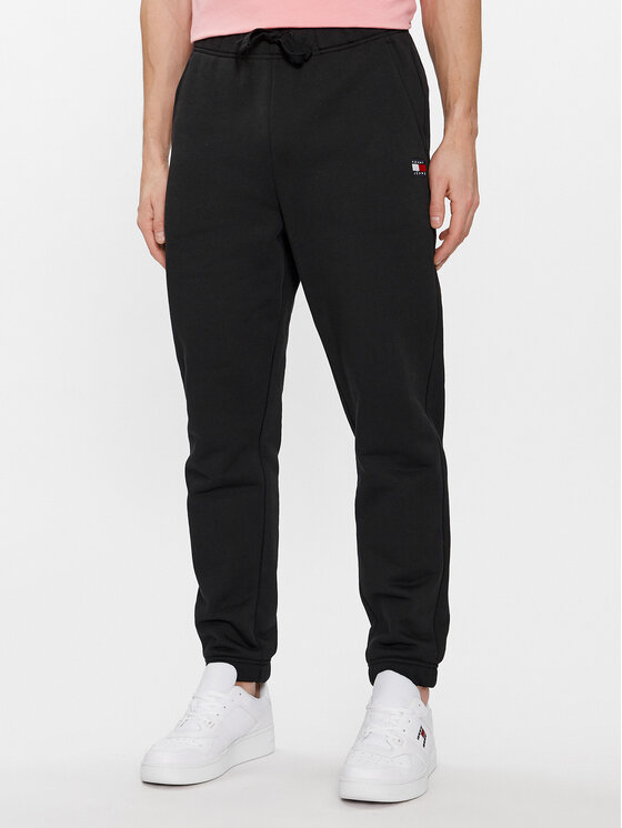 Férfi Melegítő alsó Tommy Jeans, Méret: L, Fekete, Badge DM0DM18355