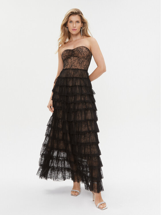 TWINSET TWINSET Večerní šaty 232TT2070 Černá Regular Fit