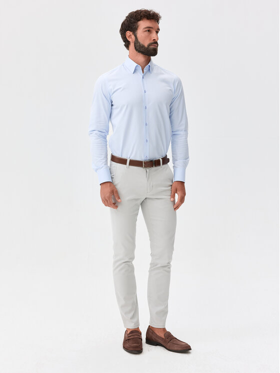 Evenemen Evenemen Koszula Targo G. Sky Square Niebieski Slim Fit