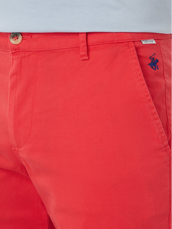 Beverly Hills Polo Club Beverly Hills Polo Club Szorty materiałowe B472456 Czerwony Regular Fit
