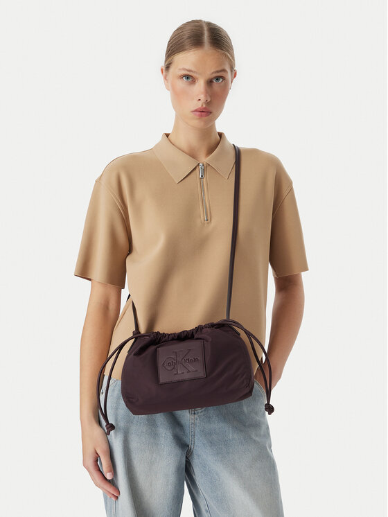 Calvin Klein Ročna torba LV04F3871G Bordo rdeča