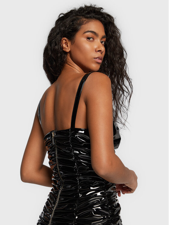 Babylon Babylon Коктейльна сукня R_S00800 Чорний Slim Fit