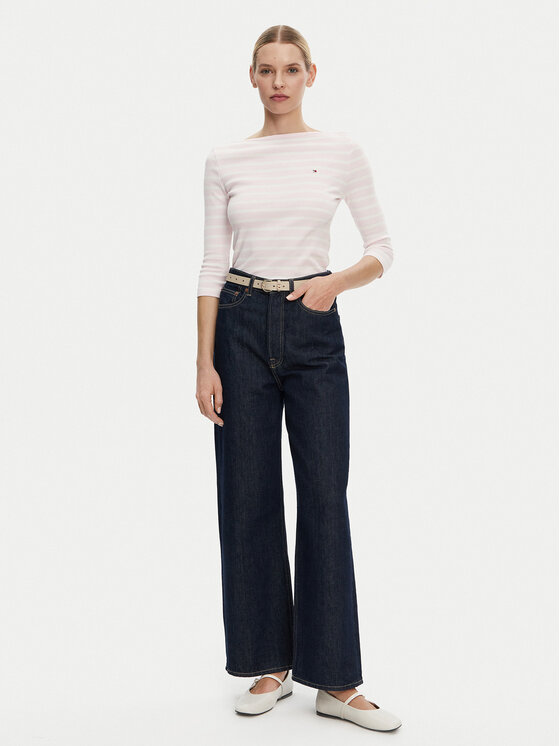 Tommy Hilfiger Tommy Hilfiger Majica New Cody WW0WW40589 Ružičasta Slim Fit