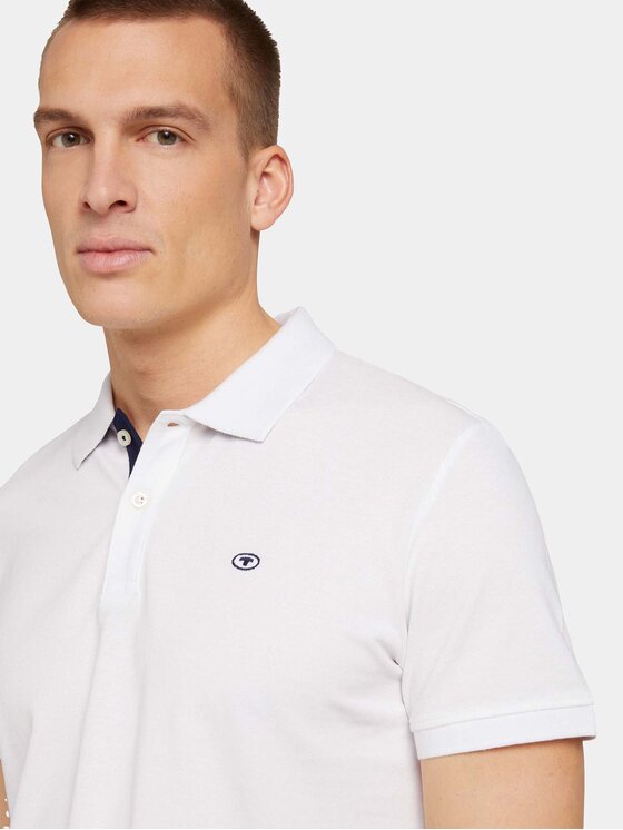 Tom Tailor Tom Tailor Polokošile 1027713 Bílá Regular Fit