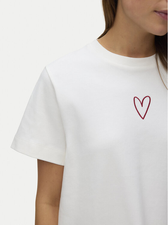 Vero Moda Vero Moda Póló Sara 10311633 Fehér Regular Fit