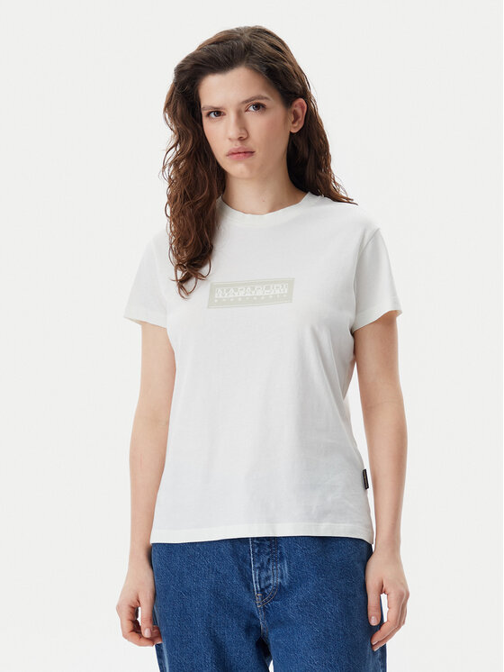 Napapijri Napapijri T-krekls NP0A4IP1 Balts Regular Fit