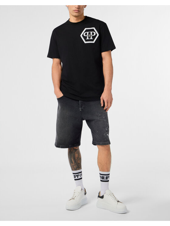 PHILIPP PLEIN PHILIPP PLEIN T-Shirt 29879 Czarny Regular Fit