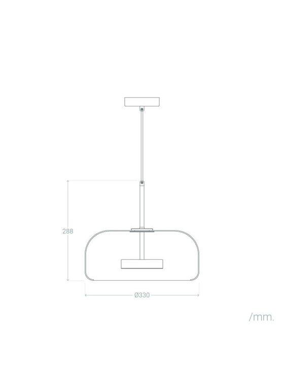 MIAhome MIAhome Lampa Wisząca LED 7W Metal i Szkło Aba Pomarańczowy jasny