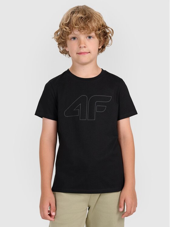 4F 4F Tričko 4FJWMM00TTSHM2331-20S Čierna Oversize