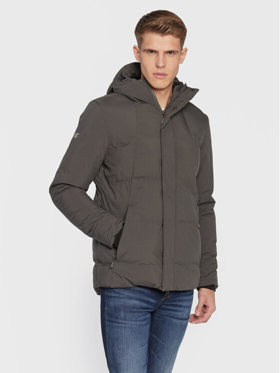 4F 4F Kurtka zimowa H4Z22-KUMP007 Zielony Regular Fit