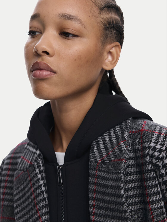 Desigual Desigual Gyapjú kabát Capucha 25WWEW13 Szürke Regular Fit