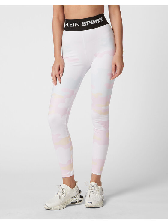 Plein Sport Plein Sport Legginsy 12997 Biały Active Fit