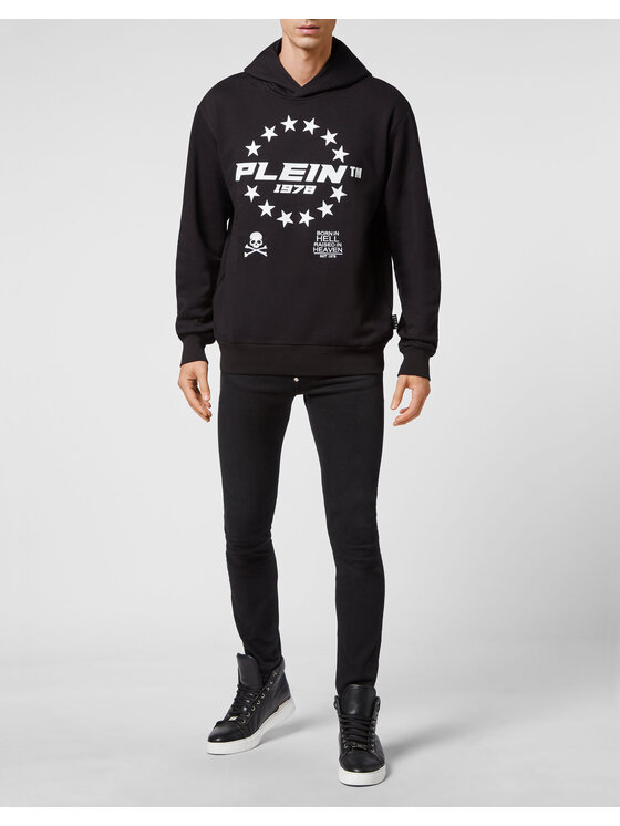 PHILIPP PLEIN PHILIPP PLEIN Felpa 3021 Nero Regular Fit