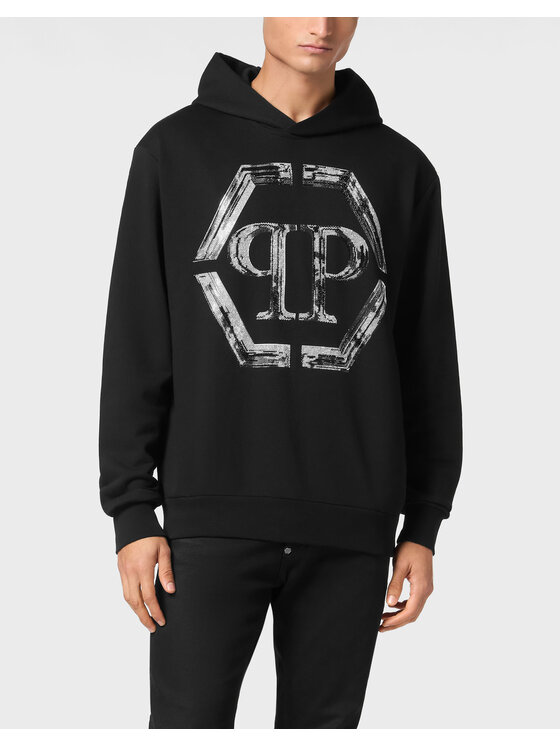 PHILIPP PLEIN PHILIPP PLEIN Bluza 9589 Czarny Regular Fit