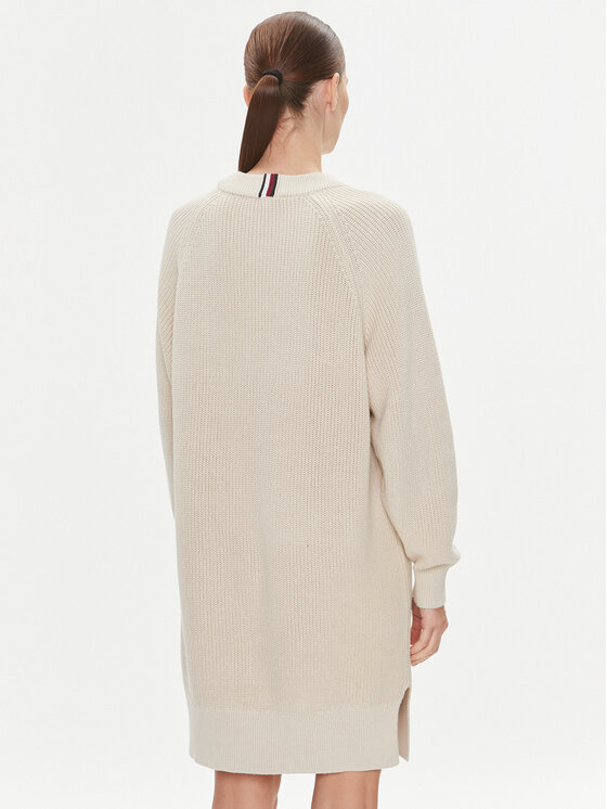 Tommy Hilfiger Tommy Hilfiger Трикотажна сукня WW0WW39375 Бежевий Relaxed Fit