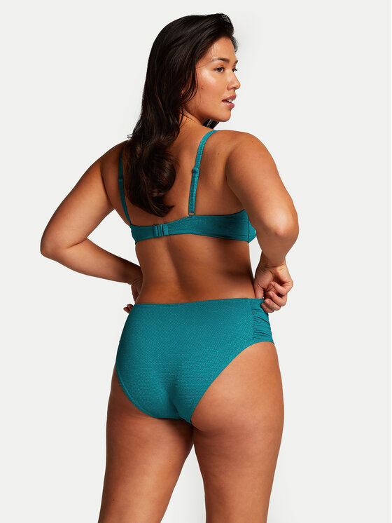 Hunkemöller Hunkemöller Spodnji del bikini Relief 204841 Zelena