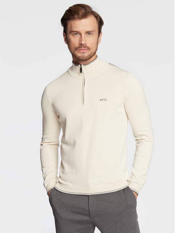 BOSS Boss Džemper Zitom 50475096 Bež Regular Fit